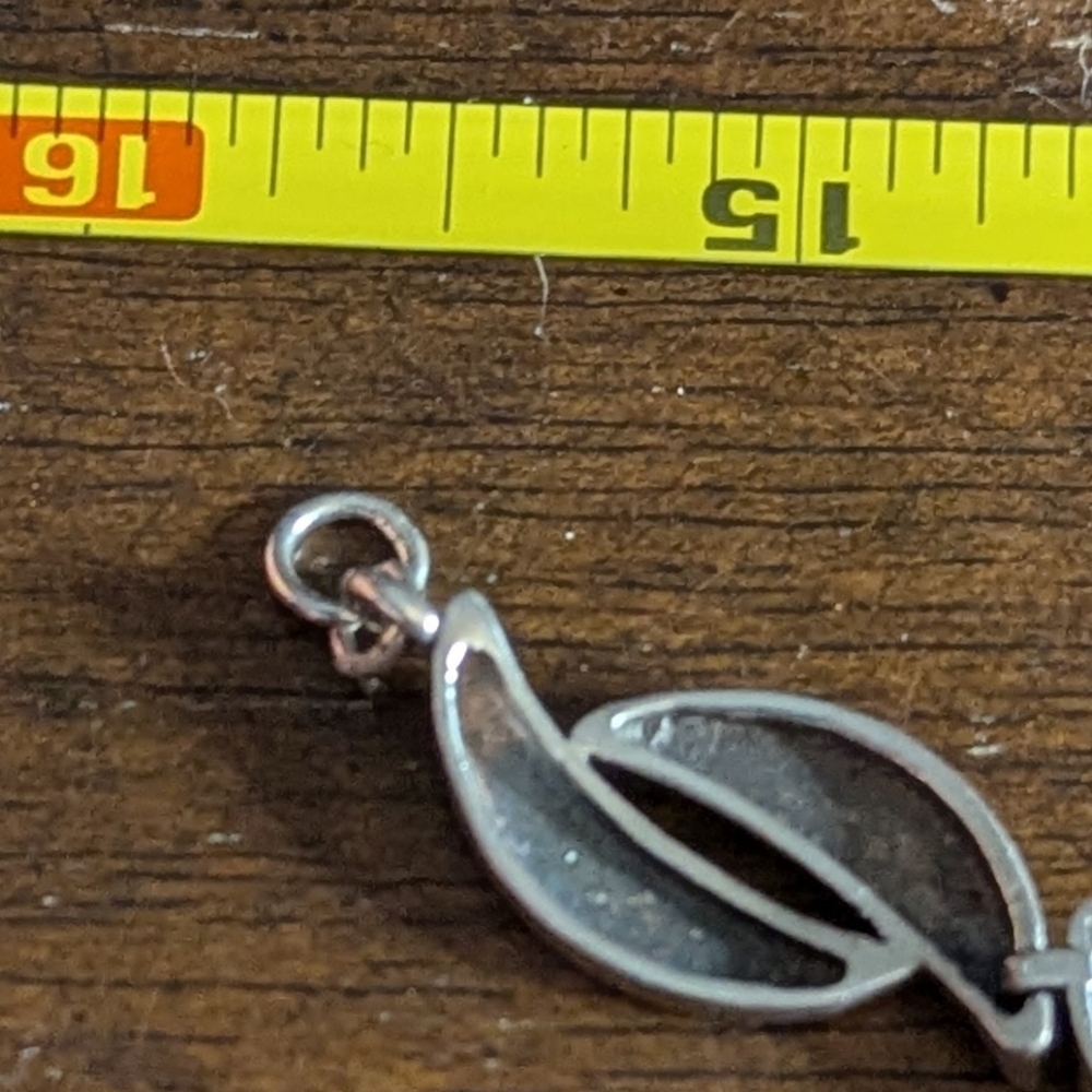 Sterling Silver Abalone Necklace - Picture 4 of 5